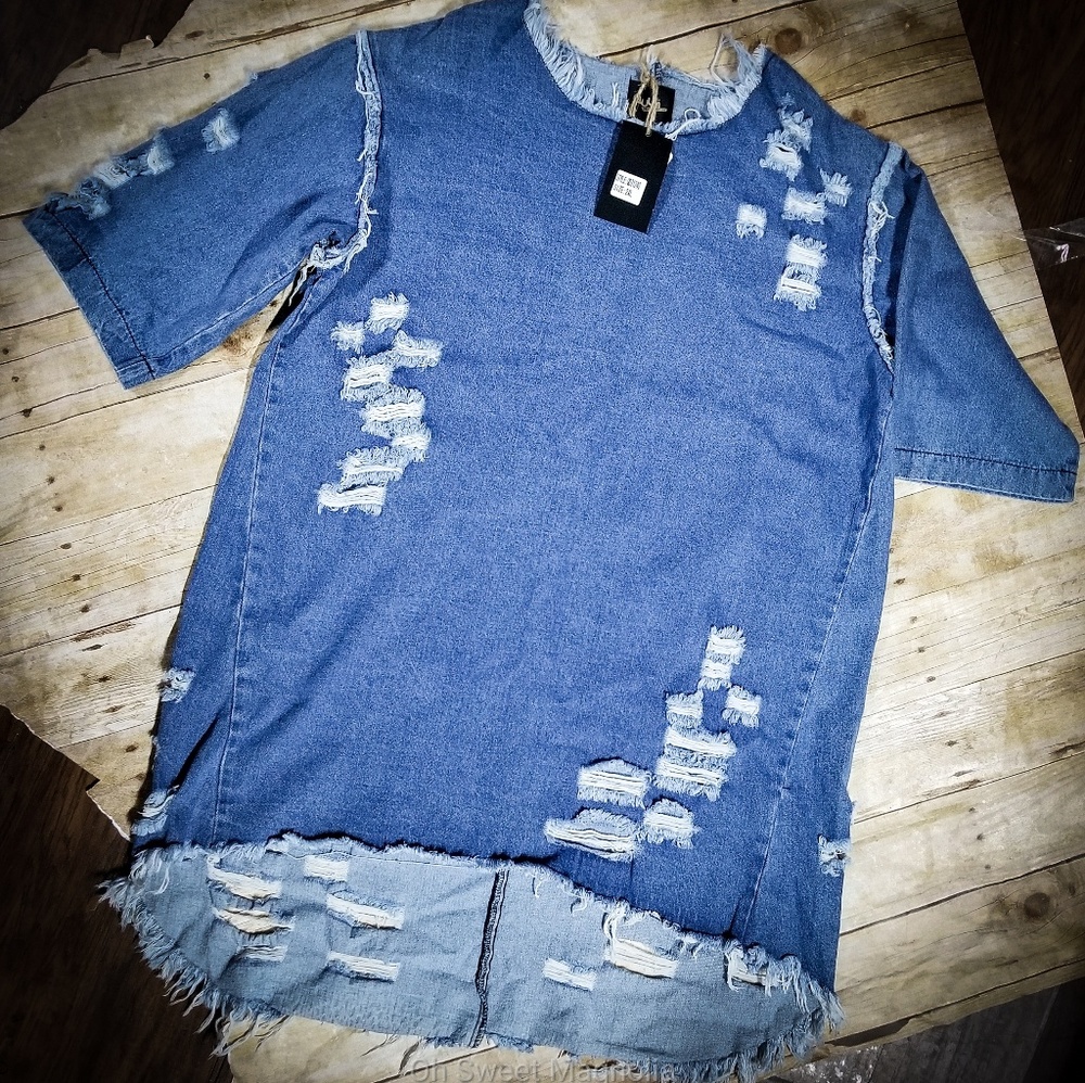 NEW Denim Tunic Size 2X